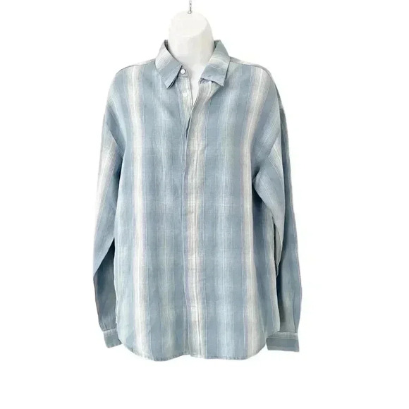 NWT RtA Sierra Shirt Blue Plaid size XS - Picture 3 of 11